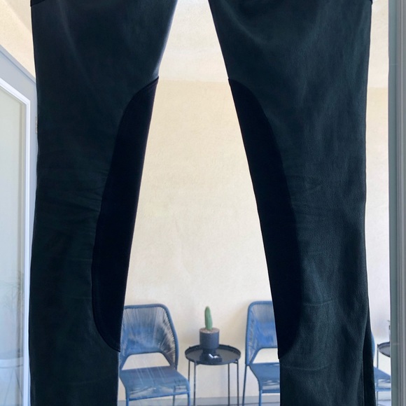 Haute Hippie Leather Leggings - Picture 3 of 4